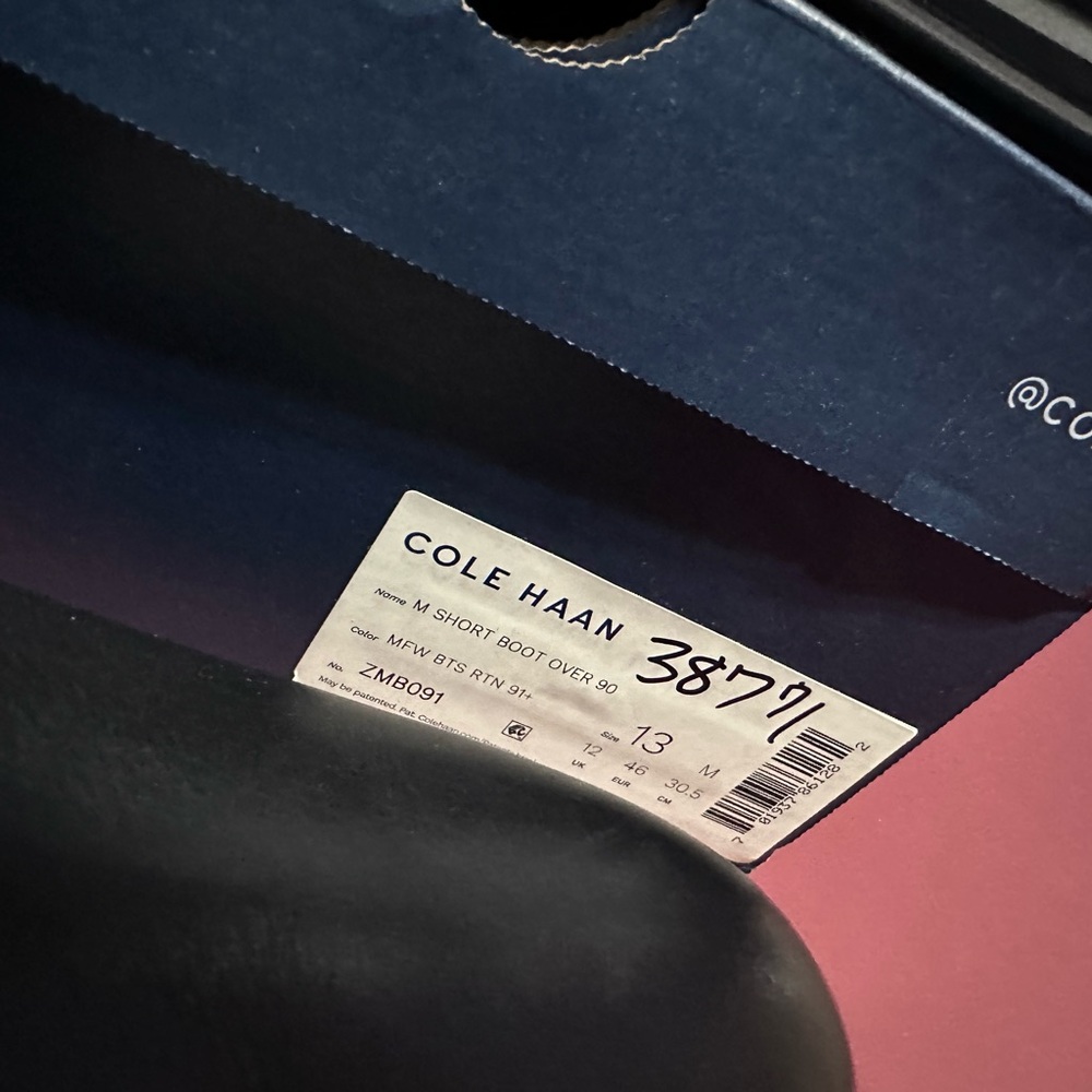 Cole Haan Men's Black Chukka Boots - Picture 3 of 8